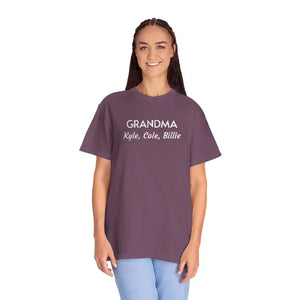 T-shirt - Grandma Tee - Soft Script Graphic Gift Shirt - Dipaliz