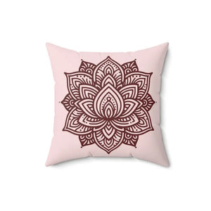 Graphic Lotus Flower Polyester Square Pillow - Cozy Chic - Dipaliz - Throw Pillows