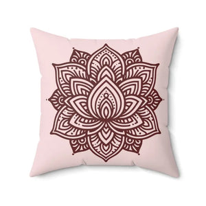 Graphic Lotus Flower Polyester Square Pillow - Cozy Chic - Dipaliz - Throw Pillows
