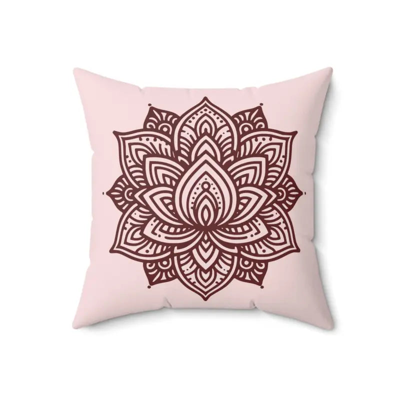 Chic & Cozy Graphic Lotus Flower Polyester Pillow - Home Decor