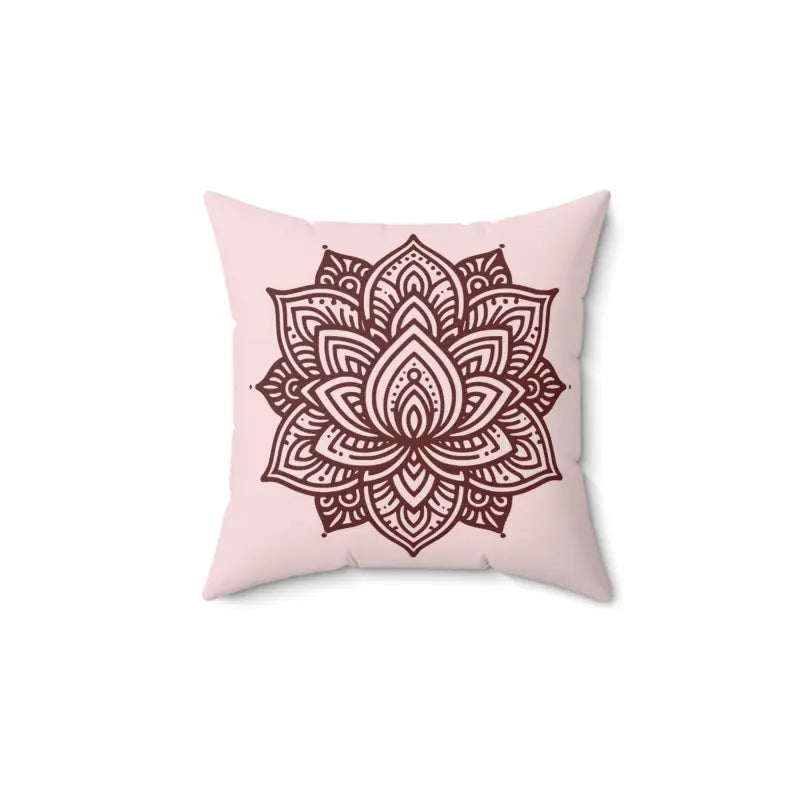 Chic & Cozy Graphic Lotus Flower Polyester Pillow - Home Decor