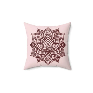 Graphic Lotus Flower Polyester Square Pillow - Cozy Chic - Dipaliz - Throw Pillows