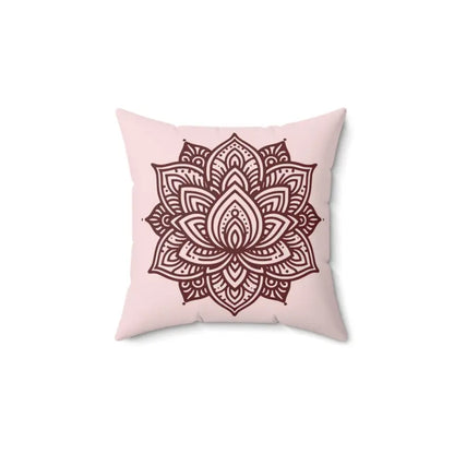 Chic & Cozy Graphic Lotus Flower Polyester Pillow - Home Decor