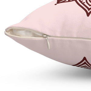 Graphic Lotus Flower – Polyester Square Pillow - Dipaliz - Throw Pillows