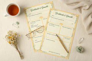 Digital Downloads - Growth Journal Printable - Gratitude & Personal Development - Dipaliz