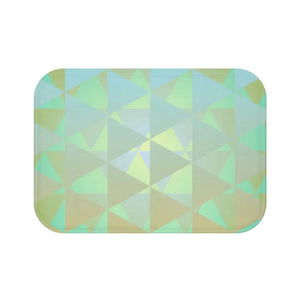 Green Abstract Bath Mat - Stylish Comfort Design - Dipaliz - 24’’ × 17’’ - Home & Garden