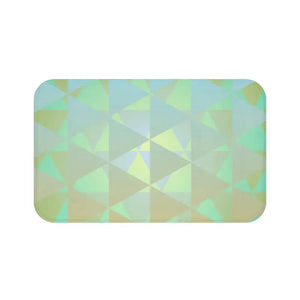 Green Abstract Bath Mat - Stylish Comfort Design - Dipaliz - 34’’ × 21’’ - Home & Garden
