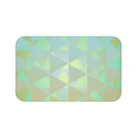 Transform your Bathroom with a Green Abstract Bath Mat - 34’’ × 21’’ Home Decor