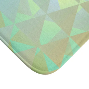 Green Abstract Bath Mat - Stylish Comfort Design - Dipaliz - Home & Garden