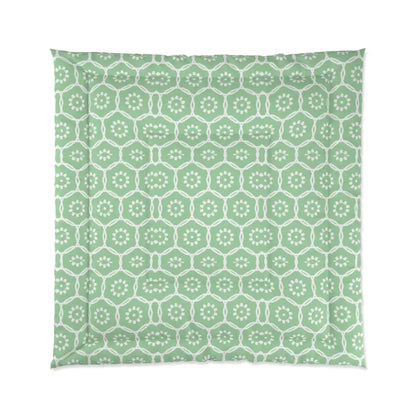 Dream in Style with Green Abstract Bliss Comforter - Home Decor