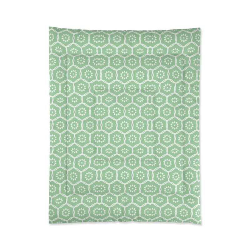 Dream in Style with Green Abstract Bliss Comforter - Home Decor