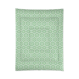 Green Abstract Pattern Comforter Soft Cozy Bedding Dipaliz - Quilts & Comforters