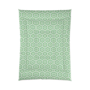 Green Abstract Pattern Comforter Soft Cozy Bedding Dipaliz - Quilts & Comforters