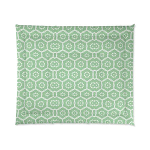 Green Abstract Pattern Comforter Soft Cozy Bedding Dipaliz - Quilts & Comforters