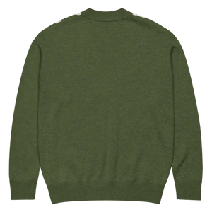 Green Argyle Diamond Knit Cardigan - Cozy Layering Essential - Dipaliz - Cardigans