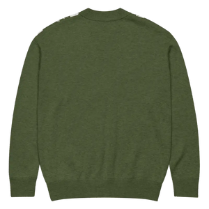 Green Argyle Diamond Knit Cardigan - Cozy Layering Essential - Dipaliz - Cardigans