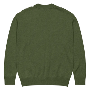 Green Argyle Diamond Knit Cardigan - Cozy Layering Essential - Dipaliz - Cardigans