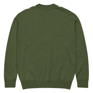 Green Argyle Diamond Knit Cardigan - Cozy Layering Essential - Dipaliz - Cardigans