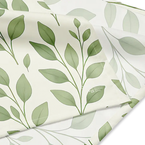 Green Leaves Print Bandana Upf50 Protection - Dipaliz - Bandanas & Headties