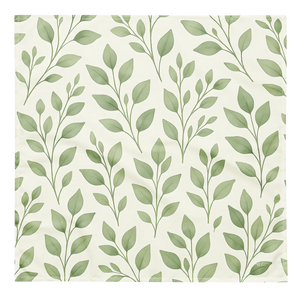 Tropical Green Leaves Print Bandana - Upf50 Recycled - Dipaliz - Bandanas & Headties