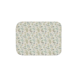 Sherpa Blanket – Cozy Green Leaves Throw - Dipaliz - Blankets