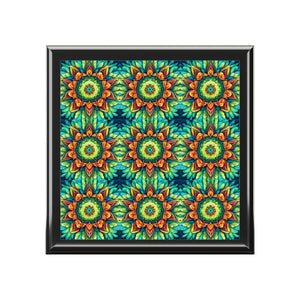 Colorful Geometric Jewelry Box - Keeps Valuables Safe - Dipaliz