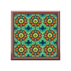 Colorful Geometric Jewelry Box - Keeps Valuables Safe - Dipaliz