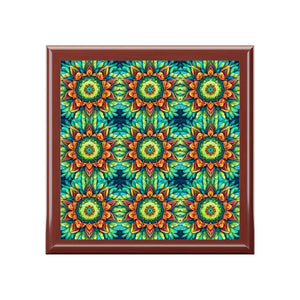 Colorful Geometric Jewelry Box - Keeps Valuables Safe - Dipaliz