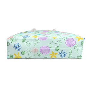 Botanical Bloom Polyester Weekender Bag - Green Oversized - Dipaliz - Tote Bags