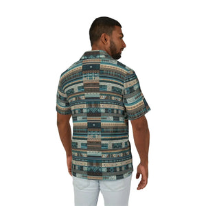 Green Plaid Hawaiian Camp Shirt - Summer Polyester - Dipaliz - Shirts