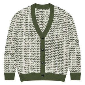 Green Trees Knit Cardigan - Nature Inspired Comfort - Dipaliz - 2xl - Cardigans