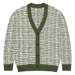 Green Trees Knit Cardigan - Nature Inspired Comfort - Dipaliz - 2xs - Cardigans
