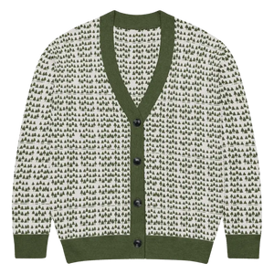 Green Trees Knit Cardigan - Nature Inspired Comfort - Dipaliz - 3xl - Cardigans