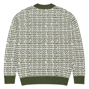 Green Trees Knit Cardigan - Nature Inspired Comfort - Dipaliz - Cardigans