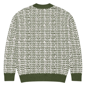 Green Trees Knit Cardigan - Nature Inspired Comfort - Dipaliz - Cardigans