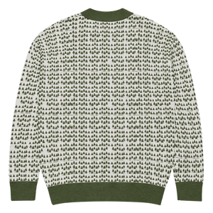 Green Trees Knit Cardigan - Nature Inspired Comfort - Dipaliz - Cardigans