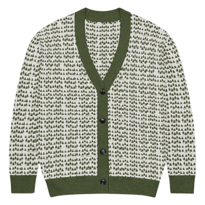 Green Trees Knit Cardigan - Nature Inspired Comfort - Dipaliz - Xl - Cardigans