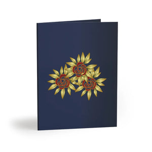 Vibrant New Year Greeting Cards – Cardstock - Dipaliz - & Note