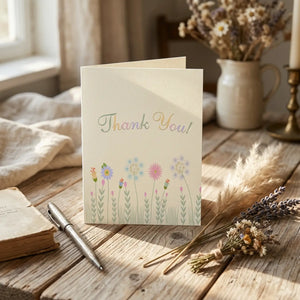 Dipaliz floral greeting cards - matching white envelopes - & note