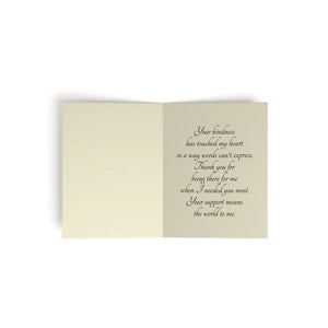 Floral Greeting Cards – Matching White Envelopes - Dipaliz - & Note