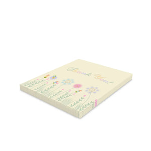 Floral Greeting Cards – Matching White Envelopes - Dipaliz - & Note