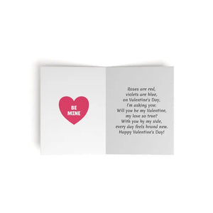 Will you be my Valentine Greeting Cards (8 16 and 24 Pcs) - & Note Cards