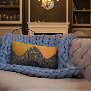 Golden Pattern Throw Pillows – Concealed Zipper - Dipaliz