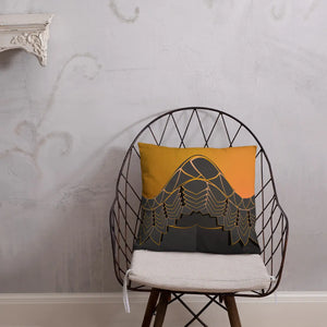 Golden Pattern Throw Pillows – Concealed Zipper - Dipaliz