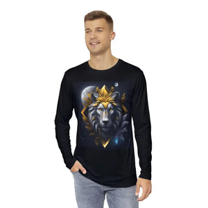 Lion Winter Night Long Sleeve Aop Shirt - Dipaliz - T-shirts