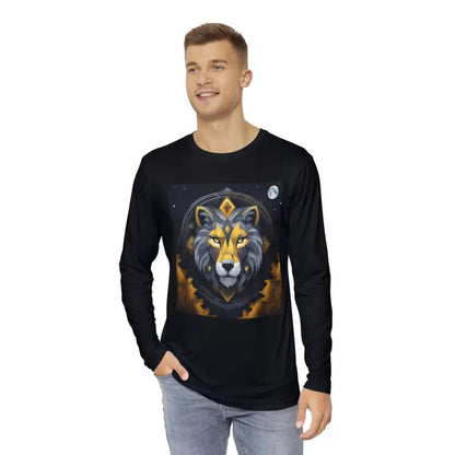 Unleash your Style: Men’s Long Sleeve Aop with Lion Design - All Over Prints