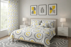 Grey and Yellow Circles Mix Match Bundle Bundles
