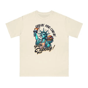 Liberty Statue Tee Bold Street Style Tshirt Dipaliz - Natural / s - T-shirts
