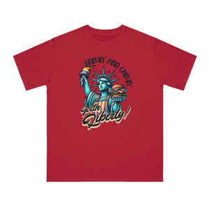 Liberty Statue Tee Bold Street Style Tshirt Dipaliz - Red Pepper / s - T-shirts