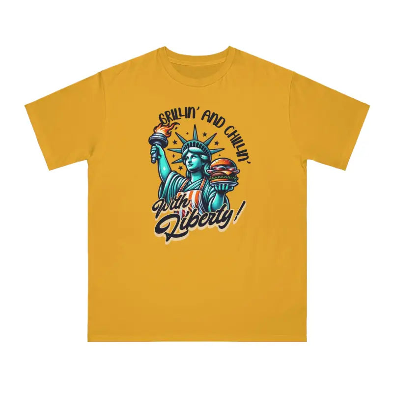 Grillin& Chillinlady Liberty Tees - 100% Organic Comfort - T-shirt